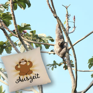 Auszeit Faultier Kissen