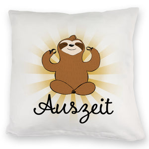 Auszeit Faultier Kissen