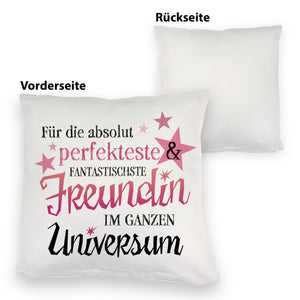 Freundschaft Kissen mit Spruch - Für die perfekteste & fantastischste Freundin