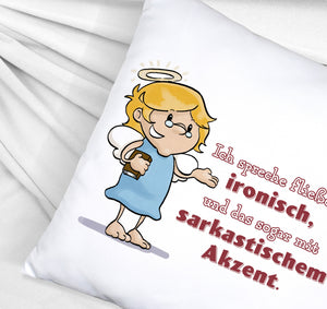 Kissen mit frechen Engel-Sprüchen