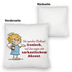 Kissen mit frechen Engel-Sprüchen
