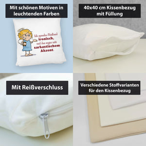 Kissen mit frechen Engel-Sprüchen
