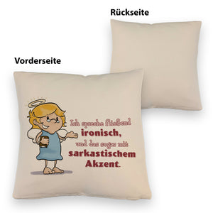 Kissen mit frechen Engel-Sprüchen