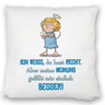 Engel Kissen mit Spruch - Du hast Recht aber meine Meinung ist besser