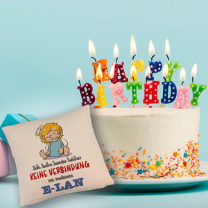 Engel Kissen mit Spruch - Keine Verbindung zum E-Lan