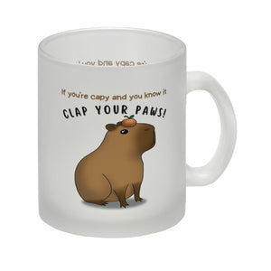 If you´re capy and you know it clap your paws Capybara Kaffeebecher