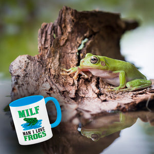 MILF Frosch Kaffeebecher mit Spruch Man i love Frogs