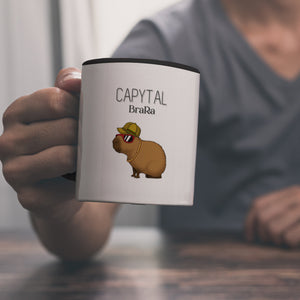 Capytal BraRa Kaffeebecher mit rappendem Capibara