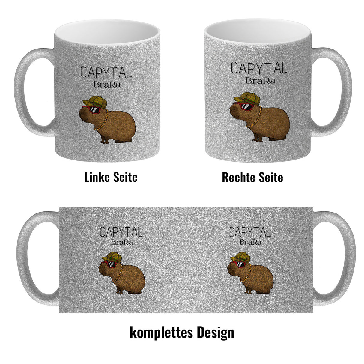 Capytal BraRa Kaffeebecher mit rappendem Capibara