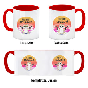 PEW PEW Madafakas Kaffeebecher mit lustigem Katzen Motiv