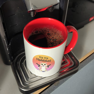PEW PEW Madafakas Kaffeebecher mit lustigem Katzen Motiv