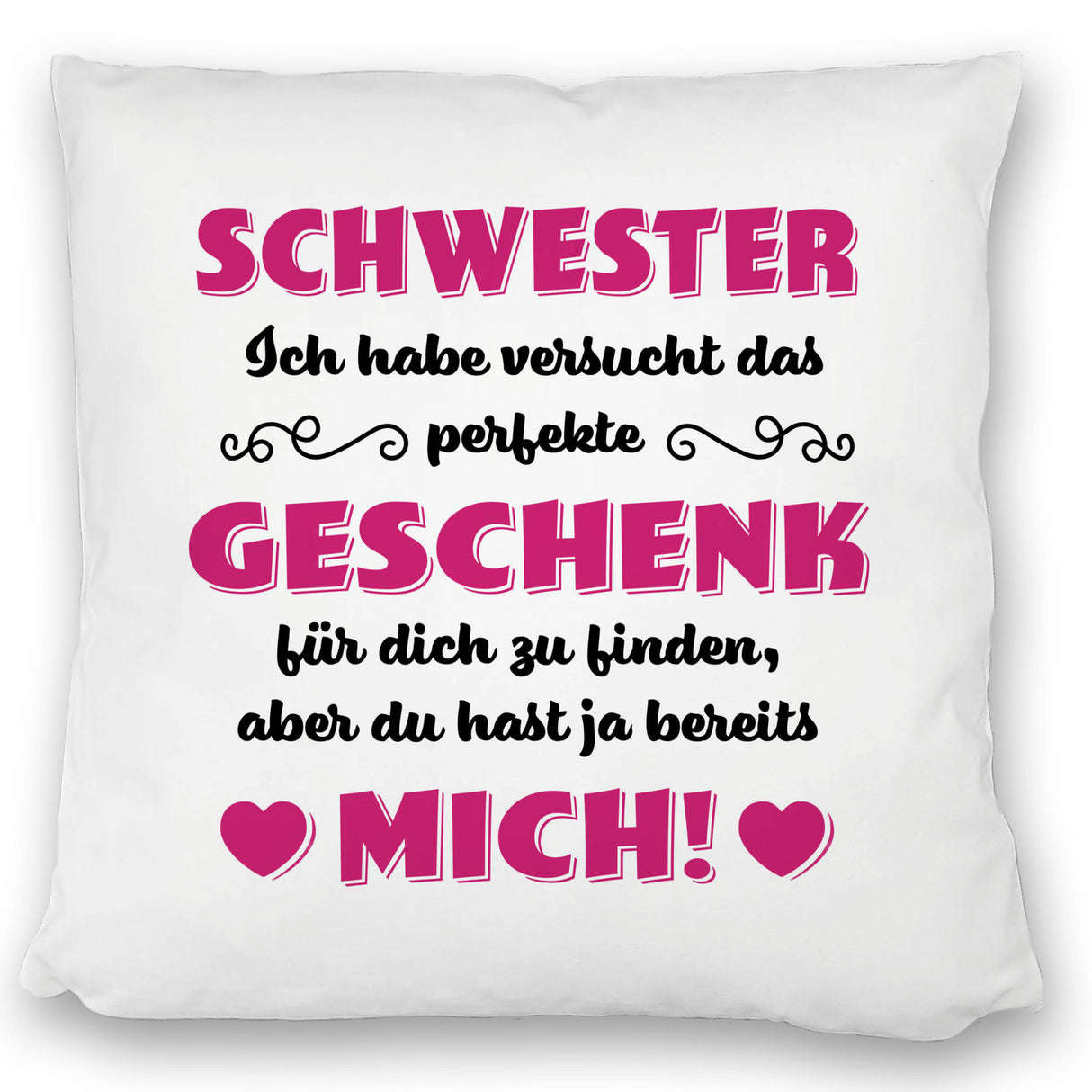 Kissen mit Spruch Mama ich habe versucht das beste Geschenk zu finden