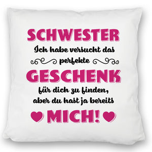 Kissen mit Spruch Mama ich habe versucht das beste Geschenk zu finden