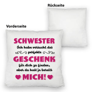 Kissen mit Spruch Mama ich habe versucht das beste Geschenk zu finden