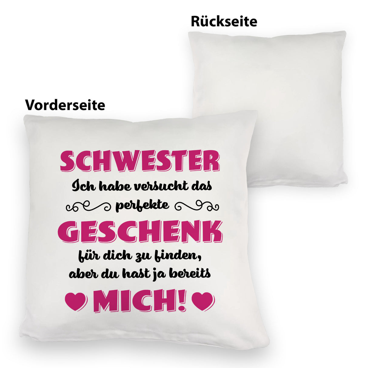 Kissen mit Spruch Mama ich habe versucht das beste Geschenk zu finden