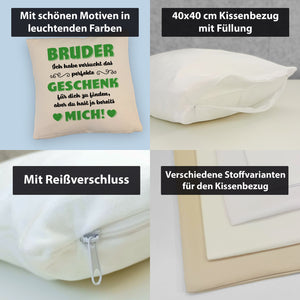 Kissen mit Spruch Mama ich habe versucht das beste Geschenk zu finden