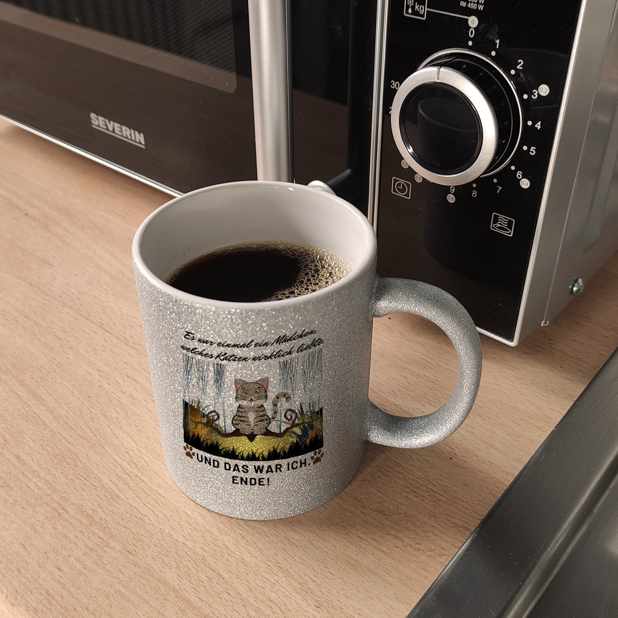 Katzen Märchen Kaffeebecher für Katzenliebhaberin
