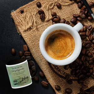Ich bin auf dem Dorf groß geworden Kaffeebecher mit Spruch