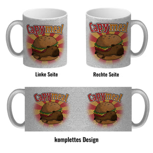 Capymeal Kaffeebecher mit Capybara Motiv für Fastfood Junkies