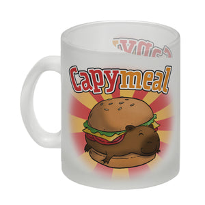 Capymeal Kaffeebecher mit Capybara Motiv für Fastfood Junkies