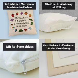 Gemütlichkeit Kissen mit Spruch Der Herbst ist wirklich schlimm