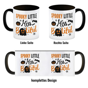 Geister Kaffeebecher mit Spruch- Spooky little Miss Bootiful
