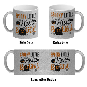 Geister Kaffeebecher mit Spruch- Spooky little Miss Bootiful