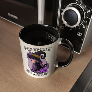 Hexen Kaffeebecher mit Spruch- Don't worry be witchy