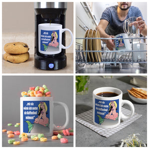 Kaffeebad mit Meerjungfrau Kaffeebecher in pink