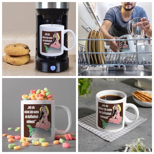 Kaffeebad mit Meerjungfrau Kaffeebecher in pink