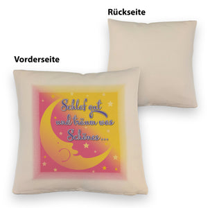Schlaf gut und träum was Schönes Kissen mit Mond und Sterne