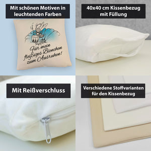 Kissen mit Bienen Motiv mit Spruch mein fleißiges Bienchen