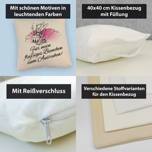 Kissen mit Bienen Motiv mit Spruch mein fleißiges Bienchen
