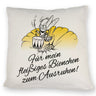 Kissen mit Bienen Motiv mit Spruch mein fleißiges Bienchen