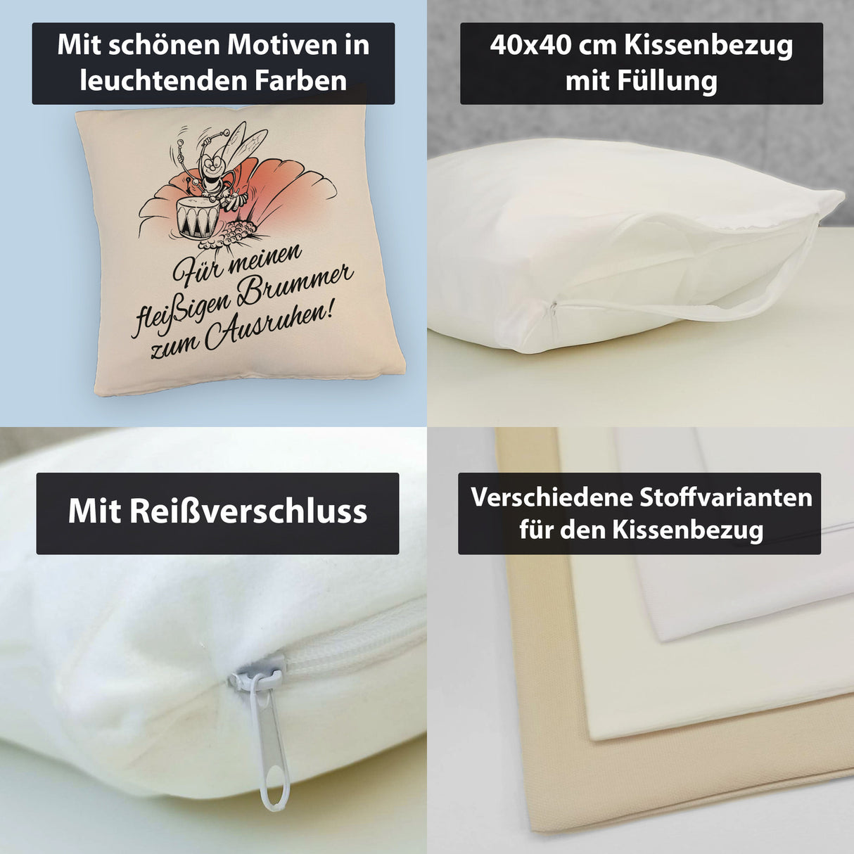 Für meinen fleißigen Brummer Arbeitsbiene Kissen