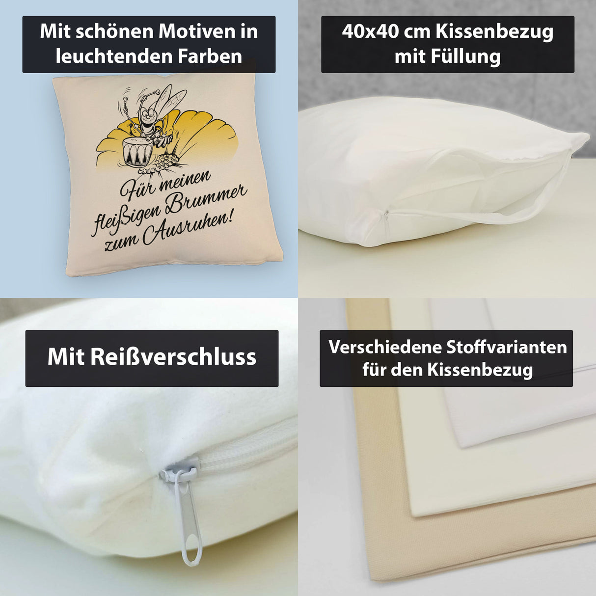 Für meinen fleißigen Brummer Arbeitsbiene Kissen