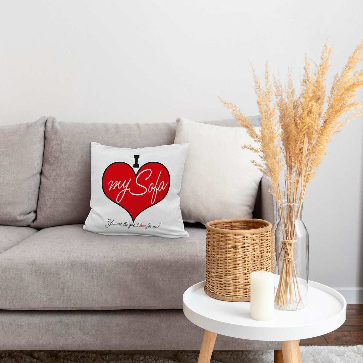 I love my Sofa Kissen zum Thema Faulenzer und Couchpotato
