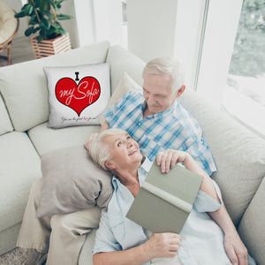 I love my Sofa Kissen zum Thema Faulenzer und Couchpotato
