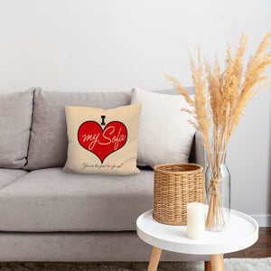 I love my Sofa Kissen zum Thema Faulenzer und Couchpotato