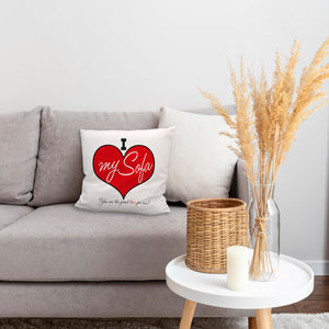 I love my Sofa Kissen zum Thema Faulenzer und Couchpotato