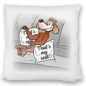 That's my seat! Hunde Kissen mit Comichund