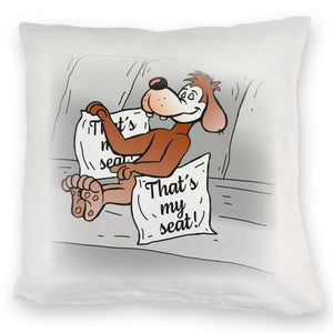 That's my seat! Hunde Kissen mit Comichund