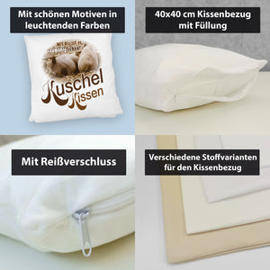 Kuschel Kissen mit Spruch Mit Dir ist es saumäßig schön!