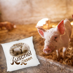 Kuschel Kissen mit Spruch Mit Dir ist es saumäßig schön!