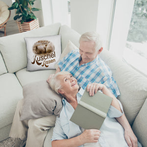 Kuschel Kissen mit Spruch Mit Dir ist es saumäßig schön!