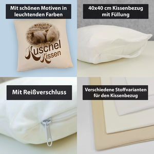 Kuschel Kissen mit Spruch Mit Dir ist es saumäßig schön!