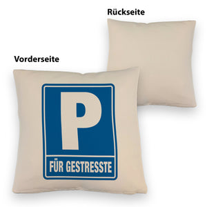 Parkplatz für Gestresste Kissen