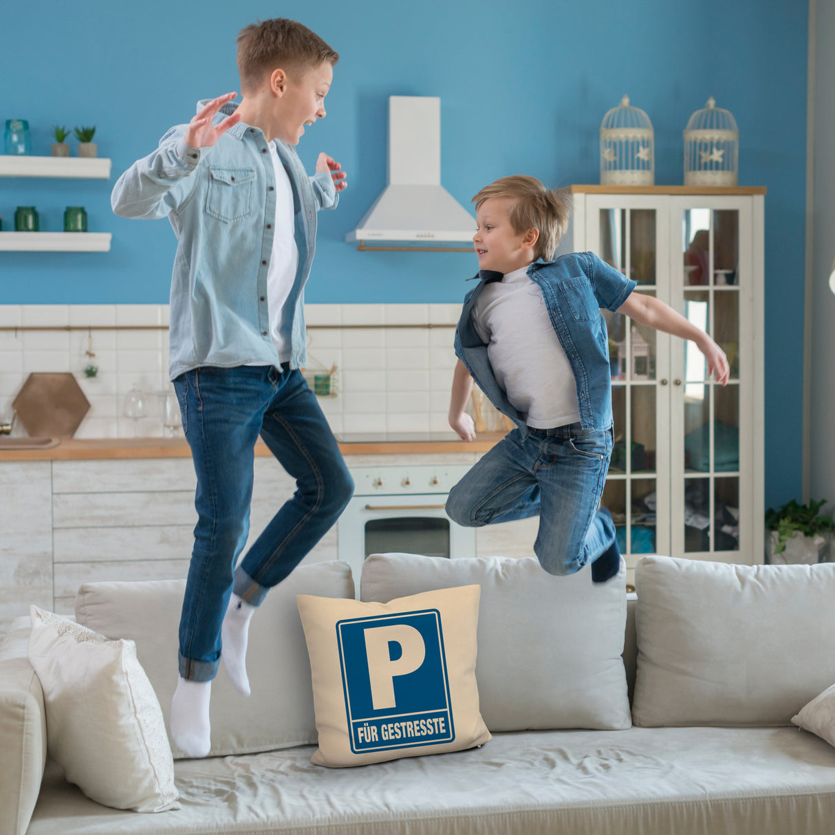 Parkplatz für Gestresste Kissen