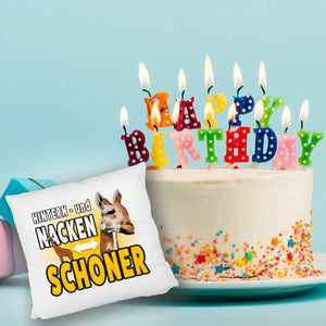 Giraffen Kissen mit Spruch Hintern- und Nackenschoner