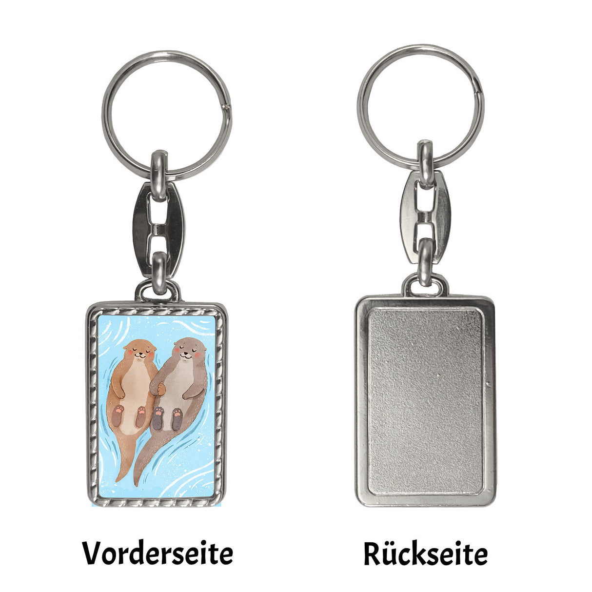 Verliebtes Otterpaar Schlüsselanhänger